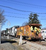 Chessie System Caboose on the rear of the TFT train